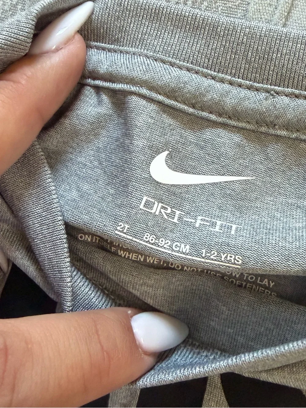Nike Gray & Black 'Just Do It' Short Sleeve Top and Shorts Set
